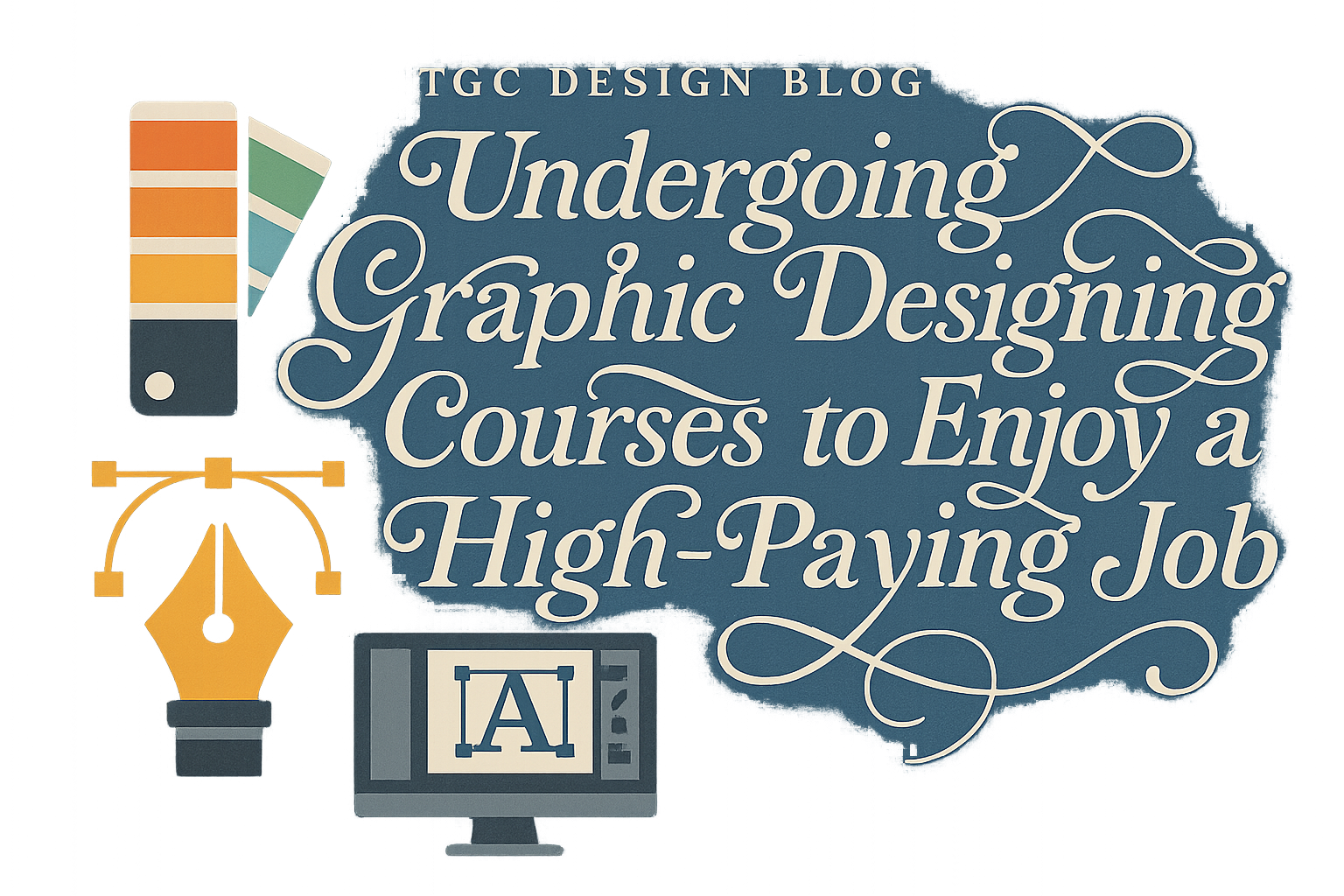 Undergoing graphic designing courses to enjoy a high paying job